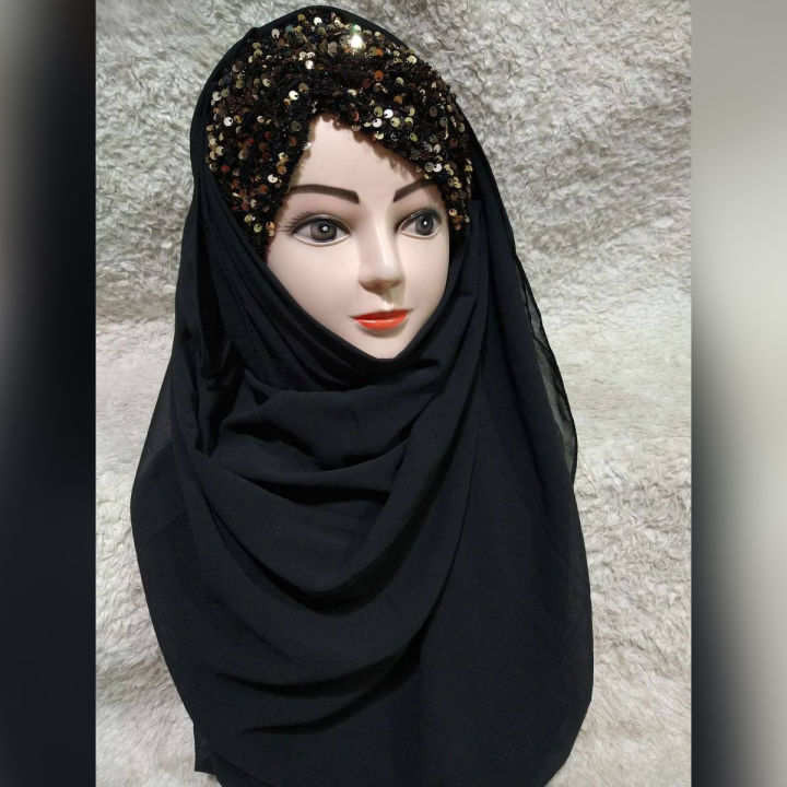 Sekwance%20star%20Fancey%20Ready%20to%20wear%20Hijab%20Luxury%20Fashion%20Perfect%20For%20Wedding%20and%20Party%20wear%20Scarf%20Shazi%20Collection%20-%20Image%204