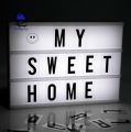 LED Message Light Box – A4, A5 Size with Letters & Symbols. 