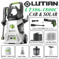 LUTIAN - LT306-1800C -  140 BAR HIGH CAR PRESSURE WASHER - 1800 WATTS -AUTO START - SELF PRIMING - PORTABLE- 2 IN 1 GUN ( LONG & SHORT). 