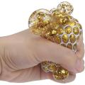 Pack of  2-Soft Mesh Ball Toys  with Water Beads Relieve Stress Fidget Grape Balls Squeeze Grape Ball. 