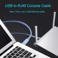 USB Console Cable 6FT, USB to RJ45 Cable for Configuring Network Devices, Supports Windows OS, Durable and Easy Setup, light Blue Color (1.8 Meter). 