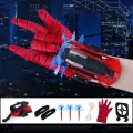 Spiderman Web Shooter Toy with Action Figure Kids Plastic Spiderman Launcher Gloves Wrist Toys Set Gift For Kids Spider Web Shooting Game BABA TOYS Gloves with Action Figure Wrist Toy Set, Movie Theme, Plastic & Nylon Material. 