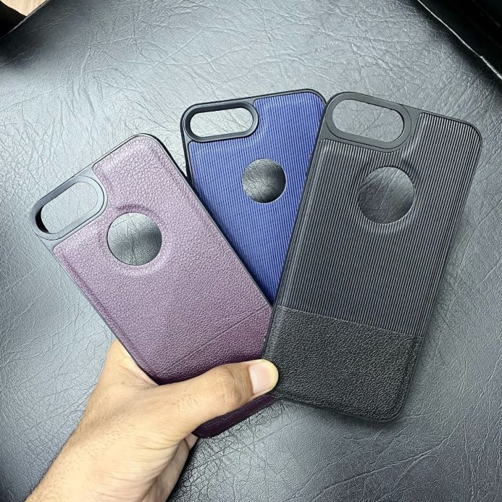 Latest Leather Design SIlicon Phone Case for iPhone 7 Plus / 8 Plus Leather Case