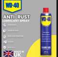WD40 Antirust Spray Lubricant - 600ml Made in UK .Multiuse(zang remover, removes grease, grime, and more Drives out moisture,Protects metal surfaces ,Anti-Rust Anti-Corrosion) UK Manufactured". 