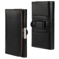 Cellphone Cover Waist Bag Clip Pouch Belt For 4.7-6.3 Inch Mobile Phones Pu Leather Durable. 