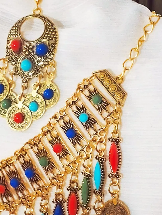 Afghani%20Jewelry%20Set%20%E2%80%93%20Colorful%20Handmade%20Gold-Plated%20Necklace,%20Earrings%20with%20or%20without%20Tikka%20for%20Women,%20Traditional%20Set%20-%20Image%207