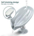 Soap box leaf shape soap holder bathroom shower soap holder. 