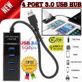 High Speed USB Hub 3.0 Micro USB Hub 4 Ports 5 Gbps Super High Speed Multi USB Splitter Expander Adapter Multi Purpose USB HUB Port Multiple Expander for PC Laptop Computer Accessories HUB Multi USB 3.0 Hub. 