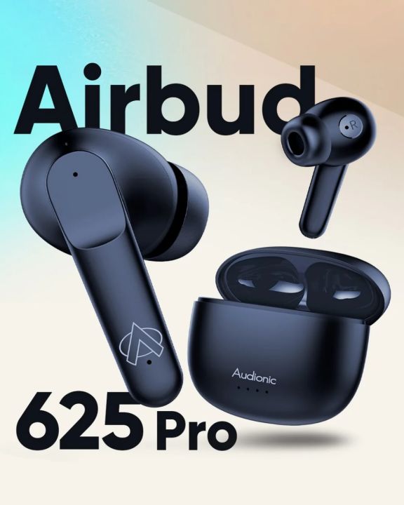 Airbud 625 Pro Quad Mic, ENC Wireless Earbuds, Gaming mode Low Latency Earbud With 30 Hours Playtime, IPx5 Water Proof, One Year Brand Warranty, best price in pakistan