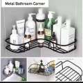 Bathroom kitchen Punch Corner Frame1 Pcs Shower Shelf Wrought Iron Shampoo Storage Rack Holder bathroom accessories. 