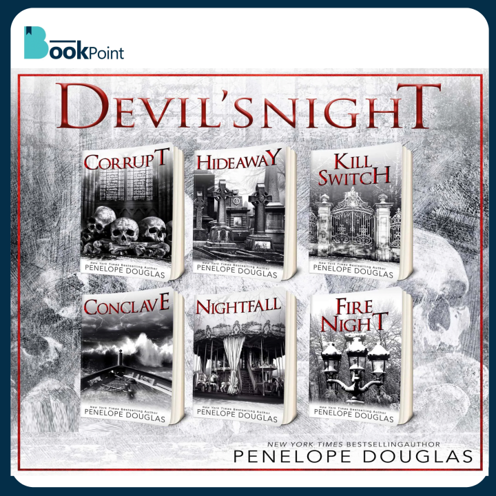 Devil's Night Complete 1 To 6 Book series Corrupt , Hideaway , Kill Switch , Conclave , Nightfall , Fire Night by Penelope Dougla l Best Seller l Amazon Choice l Best Quality l Reasonable Price