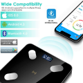 Body Weight Scale Digital body Fat Scale – A complete Body Composition Analysis with smartphone APP iOS & Android APP (Bluetooth). 