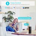 4 in 1 Maxcio Smart Wifi Socket Switch 2200W 10A with 2 USB Ports 2.1A and Smart Lamp, Smart Timer Switch, Smart Wlan WiFi Socket, Intelligent Smart Plug, Compatible with Alexa Google Home, App Control, Timing Function - 4 Switch per Pack. 