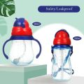 Baby feeding bottles Kids Cups Baby Water Bottle With Portable Cartoon Lovely Straw Cup With Straw. 