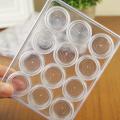Migeet Empty Contact Box Container Storage Lenses 12 Grids Transparent Clear Case Compartment Holder. 