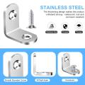 10 Pcs Stainless Steel Corner Braces Brackets Right Angle L shape shelf support arm with Screws.3 Sizes Available(25mm, 40mm, 50mm). 