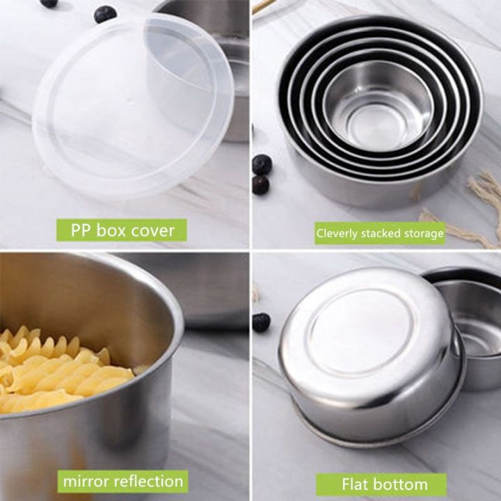 5%20Pieces%20Stainless%20Steel%20Fresh%20Keeping%20Boxes%20With%20Lids%20Sealed%20Reusable%20Storage%20Bowl%20Food%20Container%20Kitchen%20Tool%20-%20Image%208