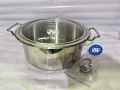 Alpha 2-Piece Set of Stainless Steel Double Bottom Cooking Pots (30 cm & 32 cm). 