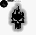 Punisher Skull Led WALL NIGHT LIGHT LAMP , Skull Led Sign Wall Decor - Burning Skull Wooden Wall Art, Man Cave Sign GAMMING ROOM DECOR. 