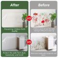 Plastic Wall Pretective Film Transparent Scratch-resistant Anti-dirty Removable Electrostatic Stickers Adsorption No Adhesive. 