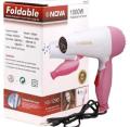 1000W Professional Foldable Mini Hair Dryer for Women And Mans - NV-1290 Original Nova Foldable Hair Dryer Pink/Blue 1000W - Foldable Hair Dryer Nova Professional 1000 W. 