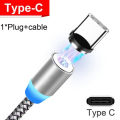 3in1 Magnetic Charging Cable With Micro Pin plug head 2.4A Fast Charging USB Cable. 