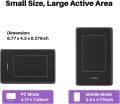 HUION H420X OSU Tablet Graphic Drawing Tablet with 8192 Levels Pressure Battery-free Stylus, 4.17x2.6 inch Digital Drawing Tablet Compatible with Window/Mac/Linux/Android for OSU Game, Online Teaching. 