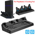 For PS4 Vertical Stand Cooling Fan Controller Charging Station PlayStation 4. 