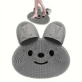 Silicone Foot Shower Massager with Non-slip Suction Cups, Bath Scrubber Cleaner Pad, Foot Massage Improve Circulation Reduce Pain Acupressure Mat for Feet, Rub Back Massage Brush Cleaning Bathing Tool Dead Skin Removal For Exfoliating Achy Large & Medium. 