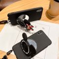 For Cubot Note 50 Case Makeup Mirror Soft Cute Cartoon Bracket Soft Silicone Anti Drop for Cubot Note 50 Back Cover. 