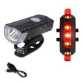 Bike Bicycle Light USB LED Rechargeable Set MTB Road Front Back Headlight Lamp. 