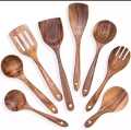 Wooden Spoon Spatula Set 7 Pcs Wood Utensils Set for Non Stick Cookware Tools and Gadgets Kitchen Wooden Cooking Spoon کھانا پکانے والی چمچ. 