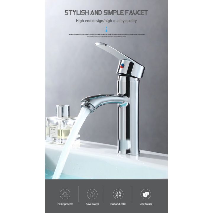 lever mixer Basin Faucet Bathroom Sink Mixer washbasin Faucet Silver Bathroom Taps