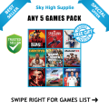 ANY 5 GAMES OF YOUR CHOICE- GAME FOR PC (GOOGLE DRIVE/ MEDIAFIRE) - QR CODE + FREE GIFT. 
