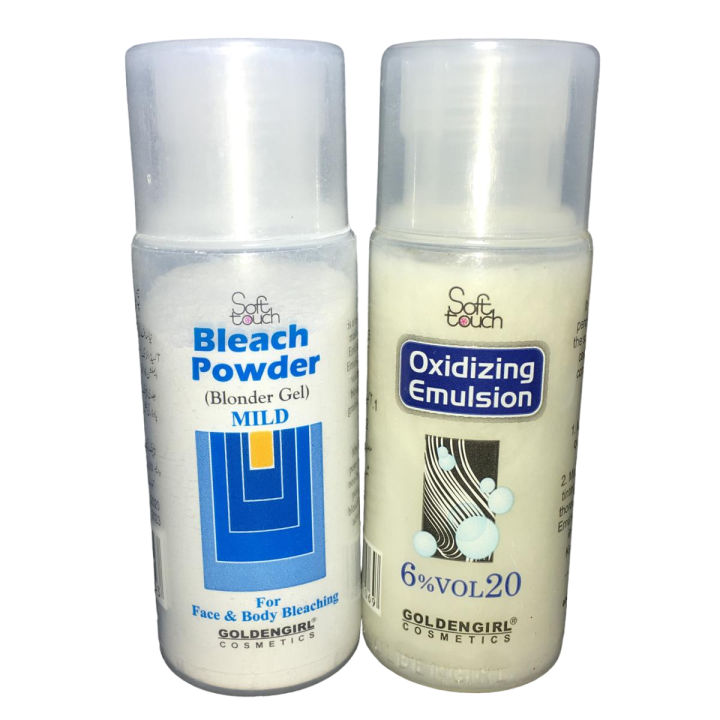 Soft Touch Bleach Powder + Vol 20 Emulsion Set 02 Pcs