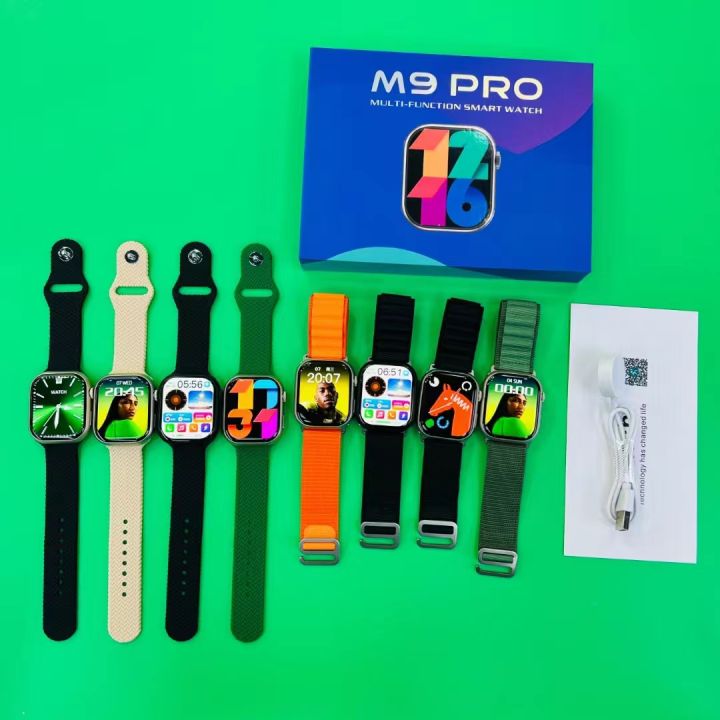 Smart Watch M9 Pro AMOLED Display With 2 Strap