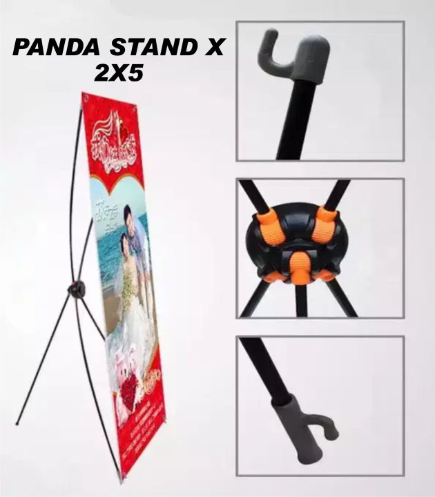 Panda X stand banner Flex Stand / Display Stand 2x5 for Marketing Promotions / Flex Standee / X Display Stand PanaFlex