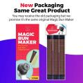3 Hair Bun Maker, Easy Fast Snap Roll Bun Tool, Original Magic Bun Tool, Donut Hair, Perfect Bun Makers, French Twist Donuts for Updos Kids Women Ballerina Bun Shaper Easybun - Brown. 