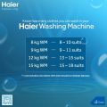 Haier 8.5kg Fully Automatic Washing Machine / Quick Wash Series / Top Loading Washing Machine/ HWM 85-826. 