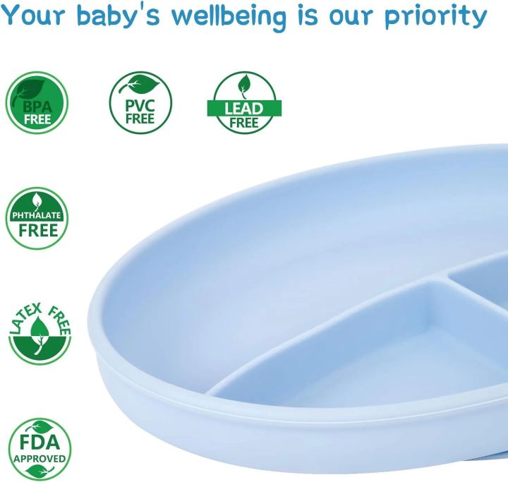 Baby%20Products%20Silicone%20Plate%20Tableware,%203%20Section%20Oval%20Baby%20Feeding%20Plate,%20Spill-proof%20Children's%20Catering%20Food%20Grade%20Baby%20Suction%20Cup%20-%20Image%206