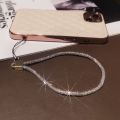 Rhinestone Lanyard Women's Luxury Full Diamond Pendant Long Neck Strap Anti-lost Sling Short Wrist Chain Mobile Phone Lanyard. 