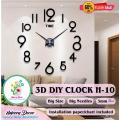 Diy 3D Clock Stackable Modern Design Wall Clock With a Fine Texture of MDF Wood High Quality Large Wall Clock diy (H-12) - Hajvery Decor. 