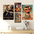 Old Movie Posters Classic Film Jaws Retro Kraft Paper Vintage Room Home Bar Cafe Decor Gift Print Aesthetic Art Wall Paintings. 