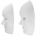 5pcs/pack White Mask DIY Design Blank Full Face Mask For Halloween Decoration Nightclub Kamen Rider Ghost Dance Hip Hop Mask. 