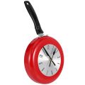 Wall Clock Metal Frying Pan Design 8 Inch Clocks Kitchen Decoration Novelty Art Watch. 