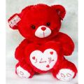 Cute Stuffed Teddy Bear With Heart, Multicolor Teddy Bear 10 Inches Teddy For Kids - B10472. 