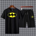 BATMAN printed Fabric T-Shirt & Short for Summer Elegant Suits Gym Track Suit T shirts shorts Casual Wear for Men/Girls/Women. 