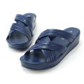 Medicated PU Wedge Slippers For Women | Female Synthetic Leather Slippers For Ladies. 