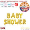 Baby Announcement It's Boy It's Girl Letter Balloons For Baby Boy & Baby Girl Chrome Metallic Foil Reusable Balloon For Welcome Parties Decoration Party Supplies Kids Born Day Baby Shower. 