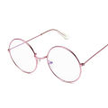 【AmbitionmA】Vintage Round Glasses Clear Lens Fashion Gold Round Metal Frame Glasses Optical Men Women Eyeglass Frame Fake Glasses. 